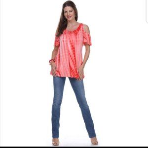 Cold Shoulder Short Sleeve Tunic
